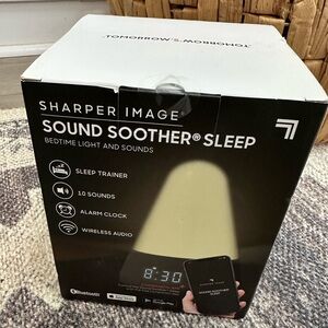 New Sharper Image Sound Soother Intelligent Sleep Trainer Aide Bluetooth Speaker